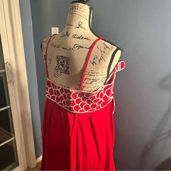 Commense Embroidered Fish Semi-Sheer Cami Dress - Picture 6 of 14